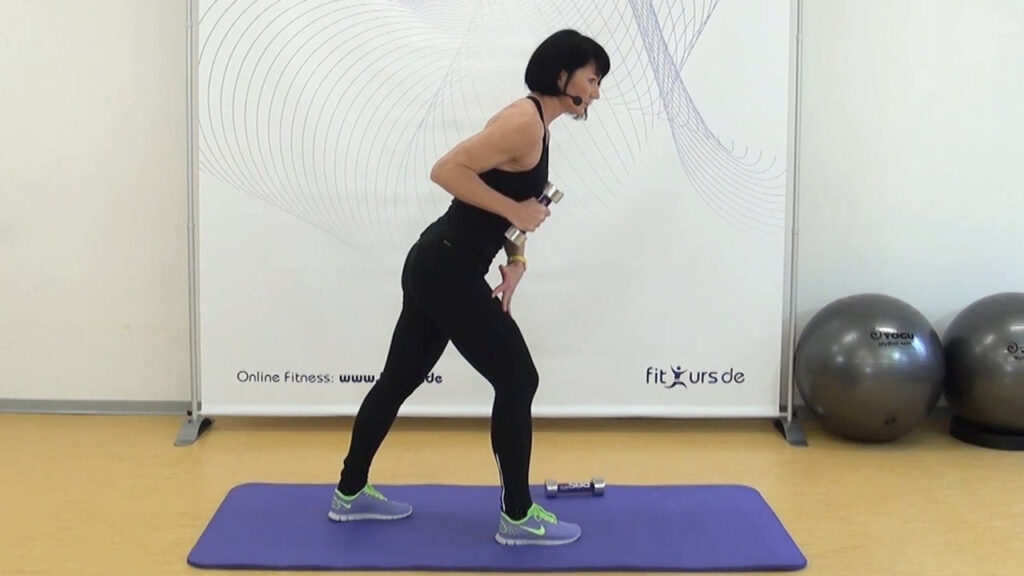 Winkearme Übung Trizeps Kickbacks Position 1